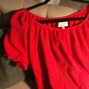 Madewell Texture and Thread Smocked Top